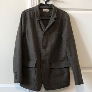 Taylor Stitch green wool tweed jacket. Size 38R